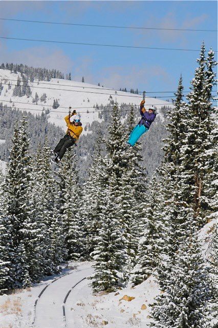 Ziplining in Breckenridge